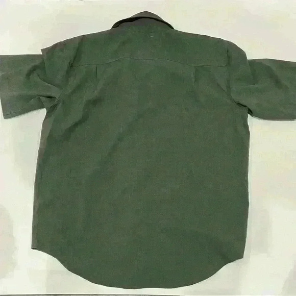 Orvis Men's Green Button Down Short Sleeve Lightweight Classic Shirt Size XL - Picture 7 of 7